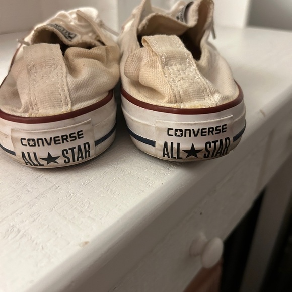 Converse Cream Canvas Low Tops 8 - Picture 7 of 11